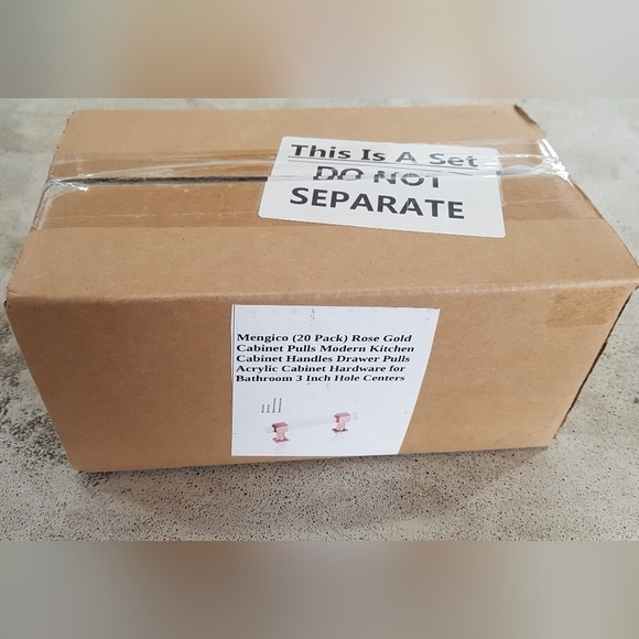 NIB 20 Pack Rose Gold Cabinet Pulls - Picture 2 of 8